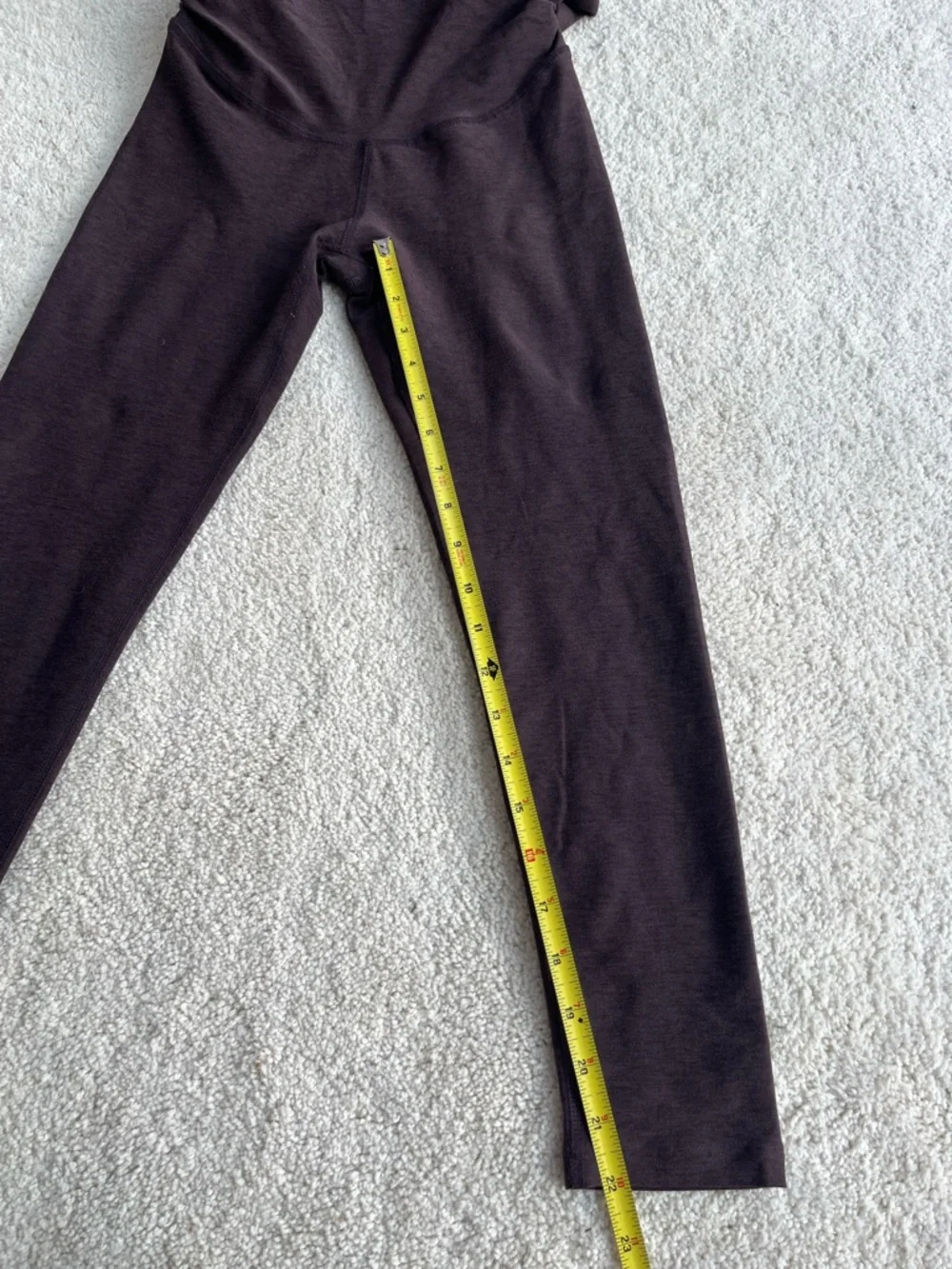 Beyond Yoga Spacedye Up Level Maternity Jumpsuit in Dark Chocolate Heather - Picture 9 of 11